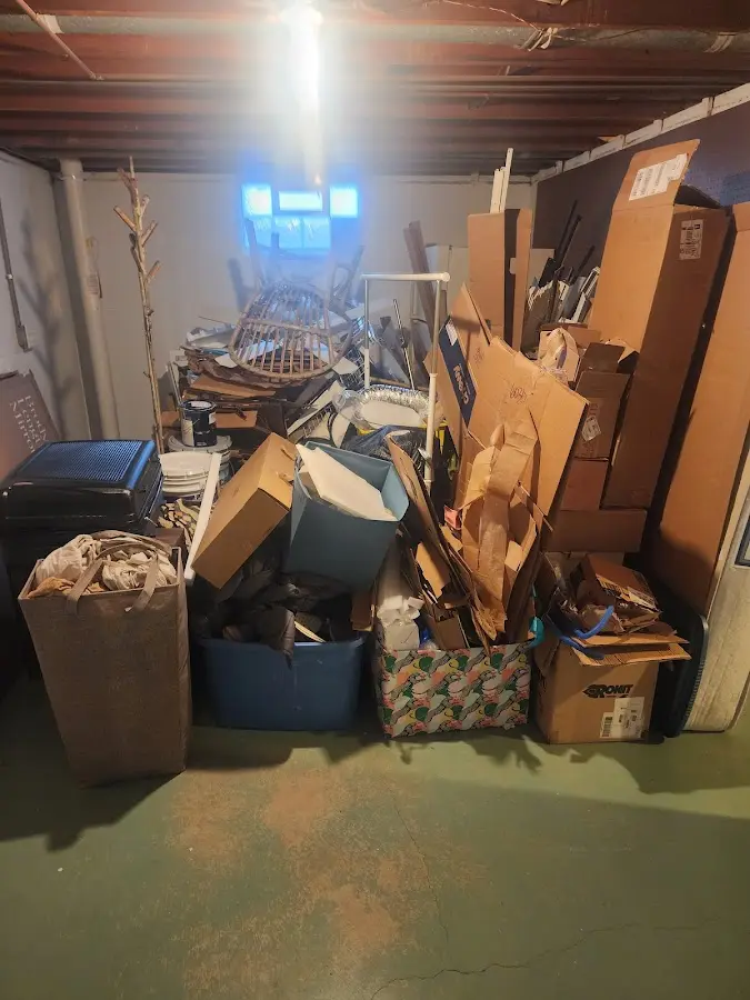 Roll-off dumpster container at job site for Yard Waste Dumpster Rental in Bethlehem